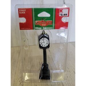 Lemax Street Clock 2007 Coventry Cove Village accessory Xmas